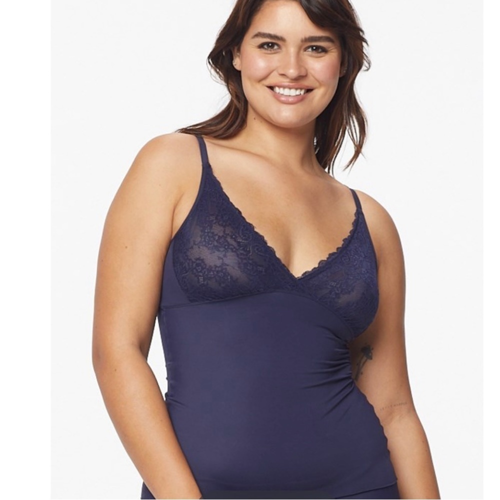 Ruby Ribbon | Lace Second Skin Cami in Black, #1749 NWT - Picture 3 of 9